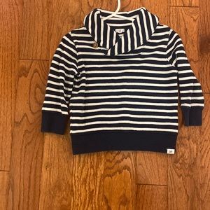 Baby Gap nautical pullover blue and white stripe size 2 years